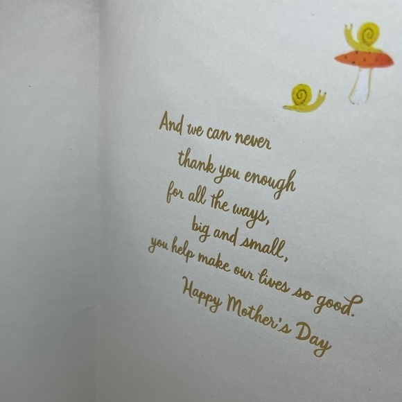 Mother’s Day Mushroom Card Rare - Picture 9 of 16